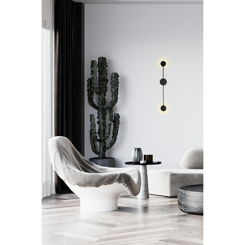 MOOSEE lampa ścienna SHADOW 2 czarna