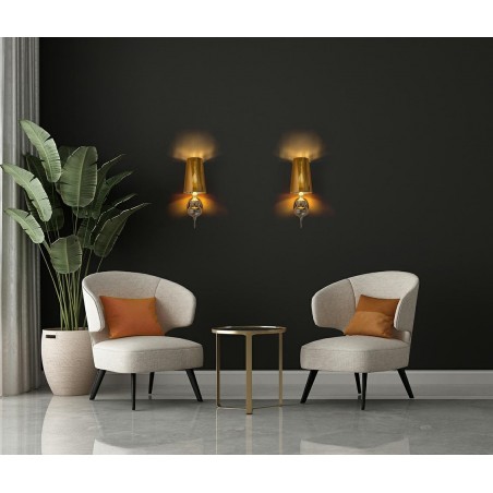 MOOSEE lampa ścienna QUEEN 15 złota