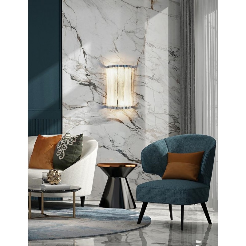 Kinkiet ATLANTA WALL 2 - aluminium, stal