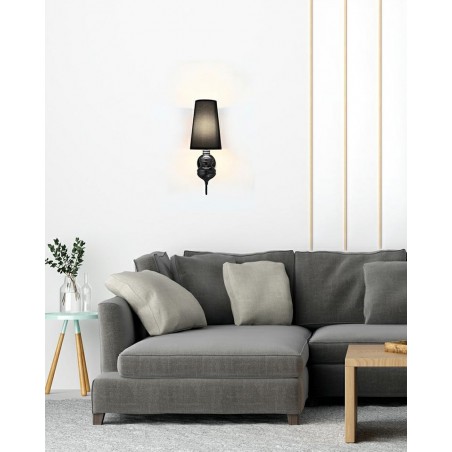 MOOSEE lampa ścienna QUEEN 20 czarna