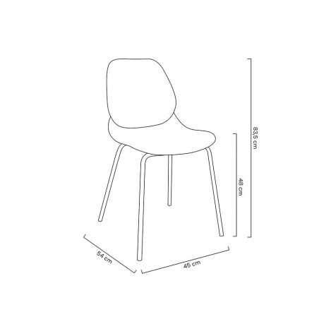 Krzesło ARIA czarne