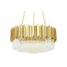 Lampa wisząca IMPERIAL GOLD 80 - stal, kryształ