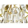 Lampa wisząca IMPERIAL GOLD 80 - stal, kryształ