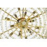 Lampa wisząca IMPERIAL GOLD 80 - stal, kryształ