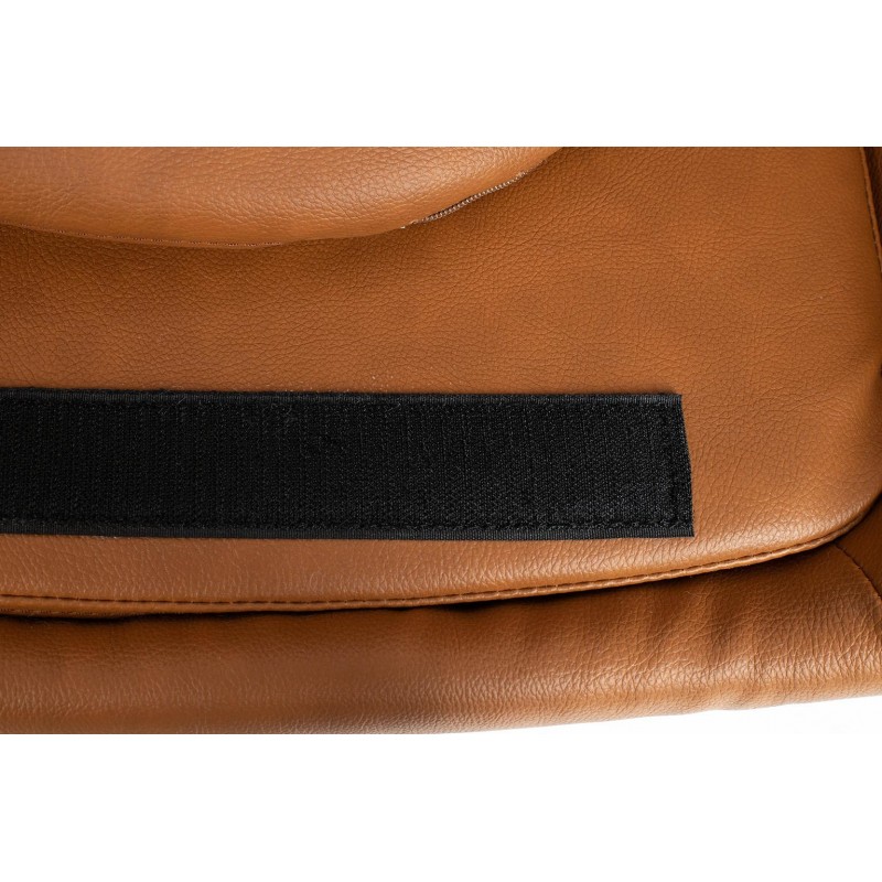 Fotel EGG SZEROKI PU brązowy