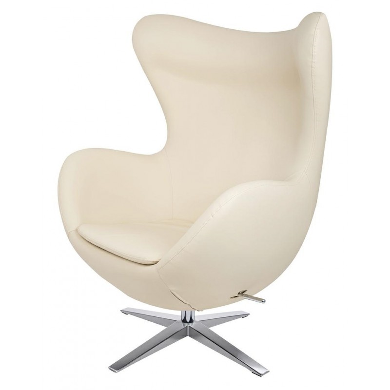 Fotel EGG SZEROKI PU beżowy