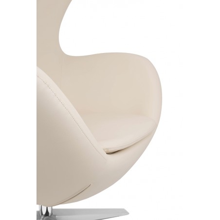 Fotel EGG SZEROKI PU beżowy