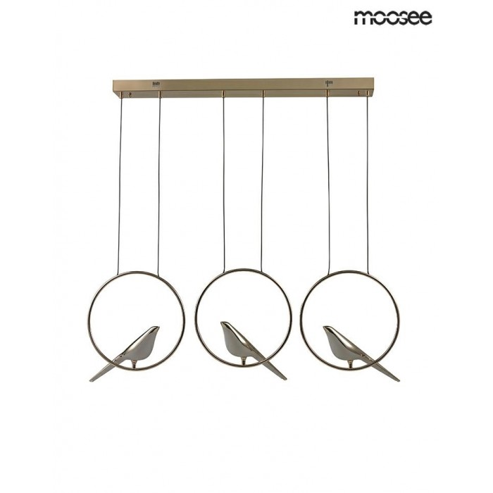 MOOSEE lampa wisząca BIRD LINE złota