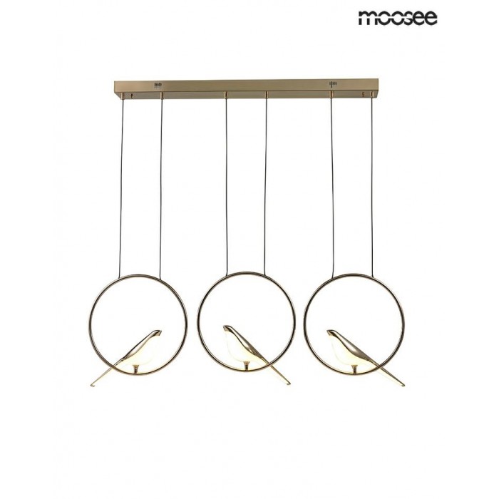 MOOSEE lampa wisząca BIRD LINE złota