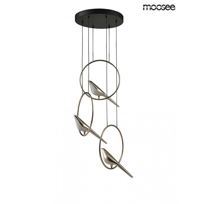 MOOSEE lampa wisząca BIRD DISC złota