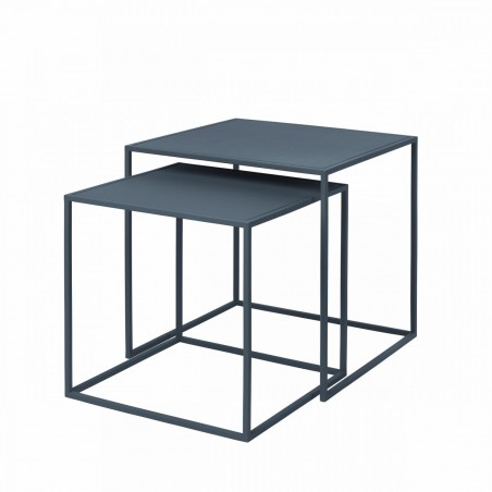 Blomus ZESTAW 2 STOLIKÓW FERA, STEEL GREY