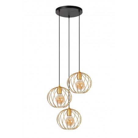 Lucide Lampa wisząca nowoczesna DANZA 21428/13/02 złoty i odcienie złota, czarny