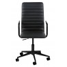 ACTONA fotel biurowy WINSLOW - czarny, ekoskóra