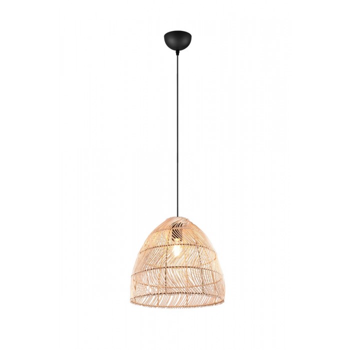 RL Lampa wisząca nowoczesna RIKE R31131036 drewno jasne i ciemne, czarny