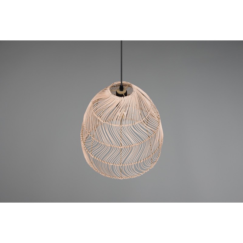 RL Lampa wisząca nowoczesna RIKE R31131036 drewno jasne i ciemne, czarny