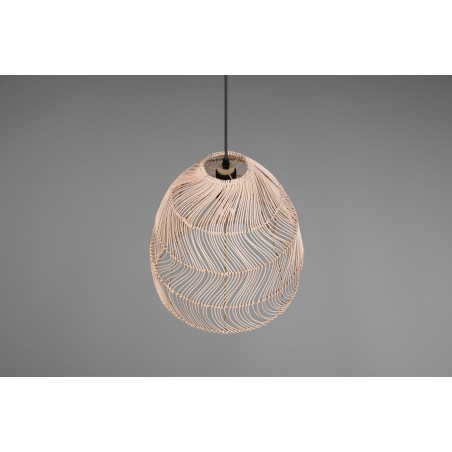 RL Lampa wisząca nowoczesna RIKE R31131036 drewno jasne i ciemne, czarny