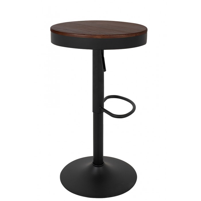 Krzesło barowe VOLT regulowane czarne / ciemny...