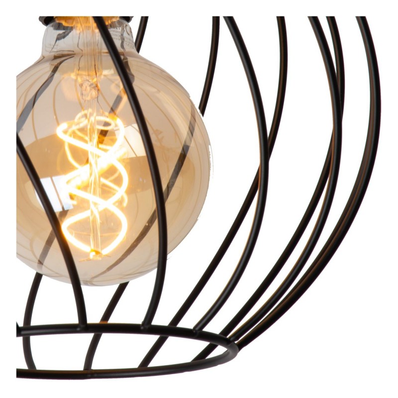 Lucide Lampa natynkowa DANZA 21128/25/30 czarny