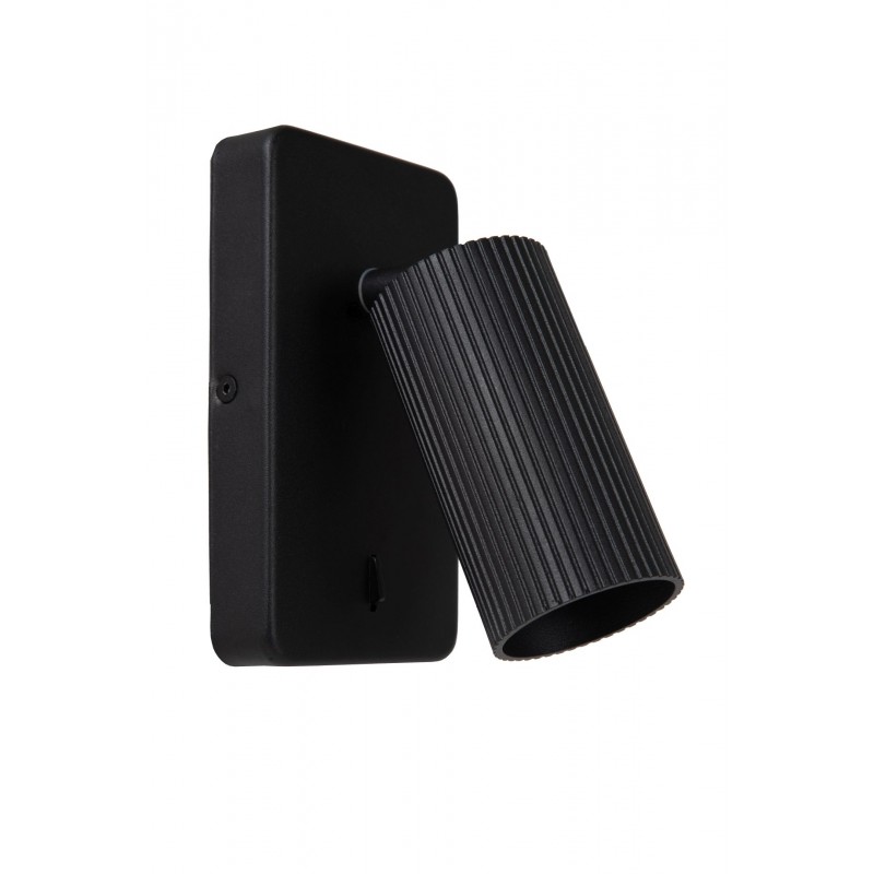 Lucide Reflektor ścienny CLUBS 09239/11/30 czarny