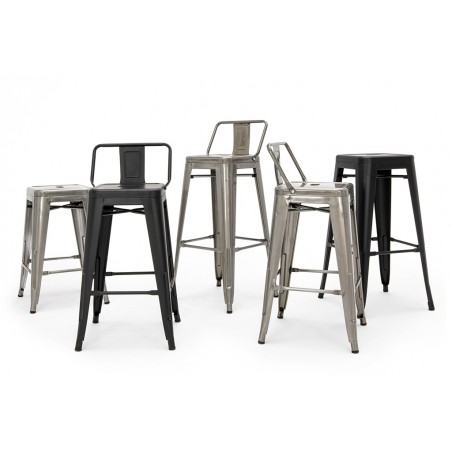 Krzesło barowe TOWER 66 ( Paris ) czarne