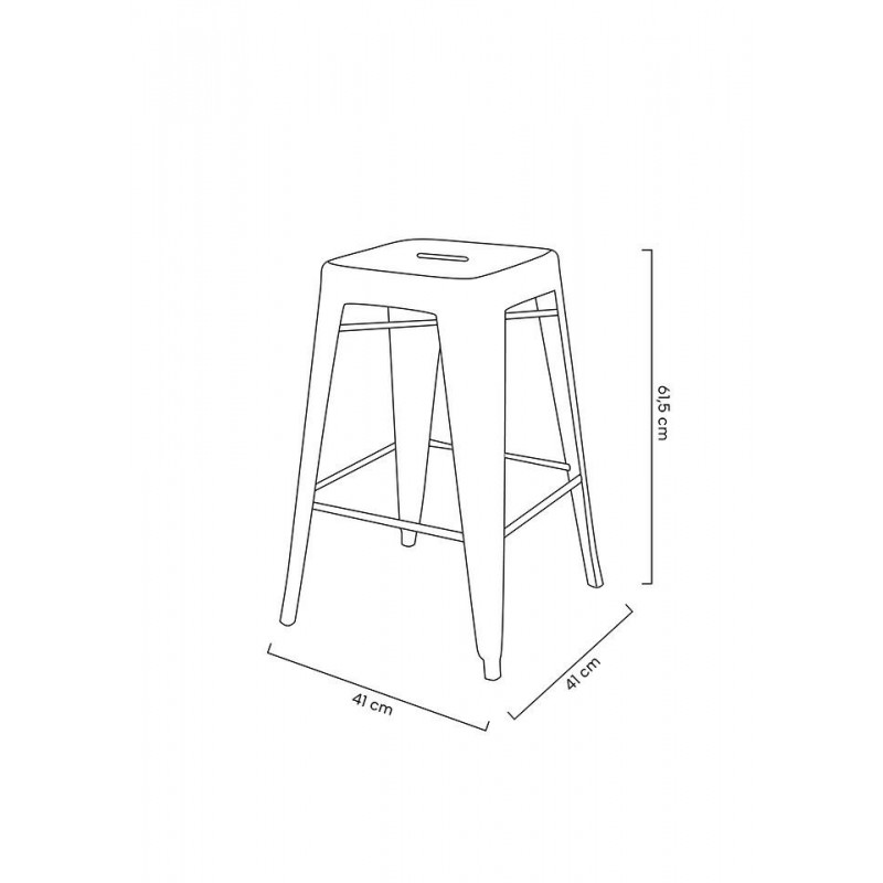 Krzesło barowe TOWER 66 ( Paris ) metal