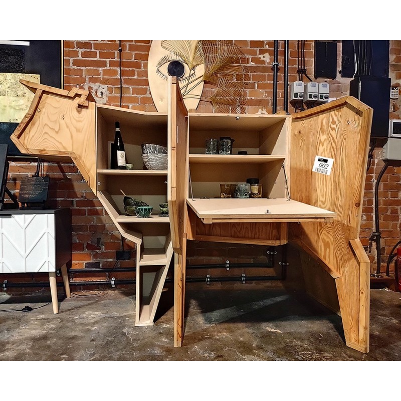 Kredens KROWA - drewno sklejka