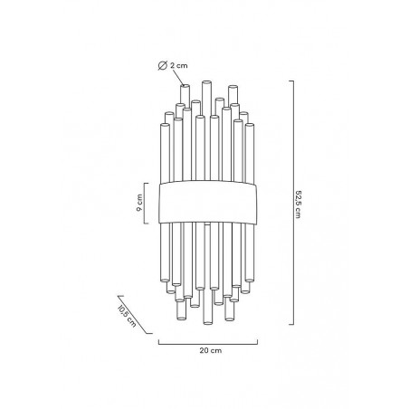 MOOSEE lampa ścienna PORTOFINO złota