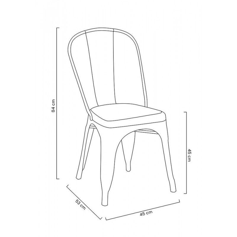 Krzesło TOWER ( Paris ) metal