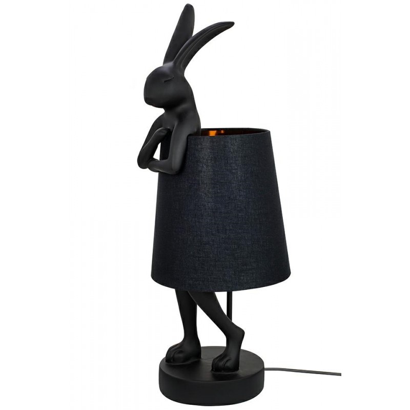 KARE lampa stołowa RABBIT czarna / czarna