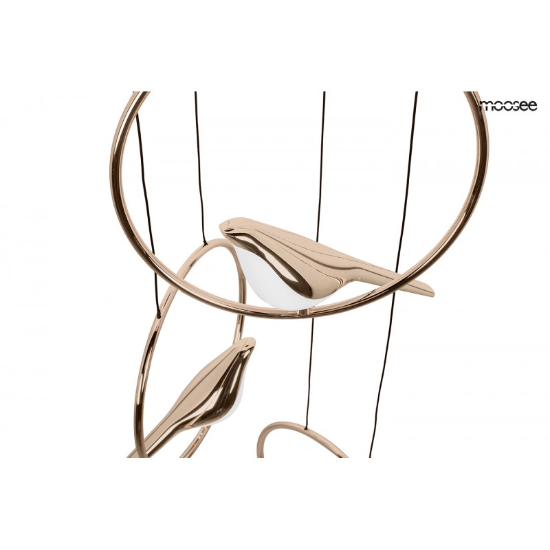 MOOSEE lampa wisząca BIRD DISC złota