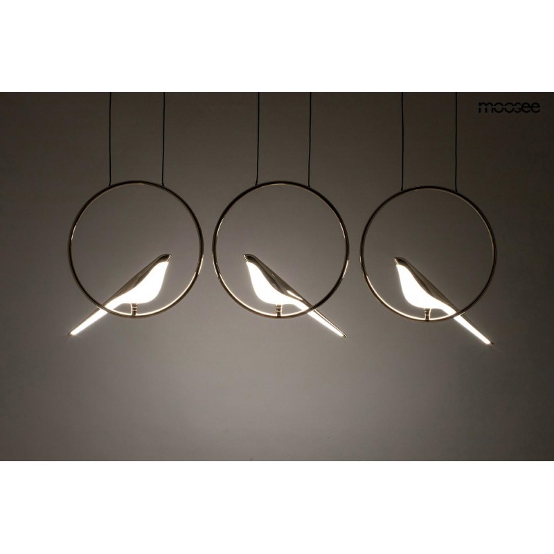 MOOSEE lampa wisząca BIRD LINE złota