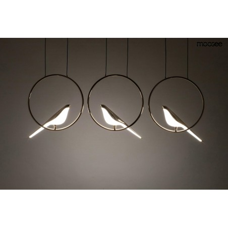 MOOSEE lampa wisząca BIRD LINE złota