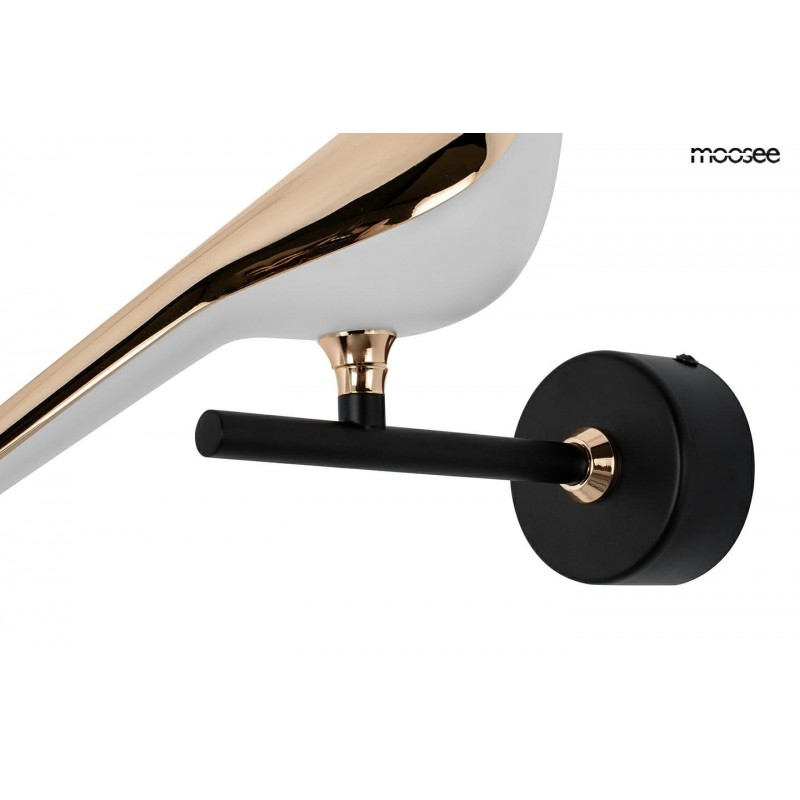 MOOSEE lampa ścienna BIRD złota