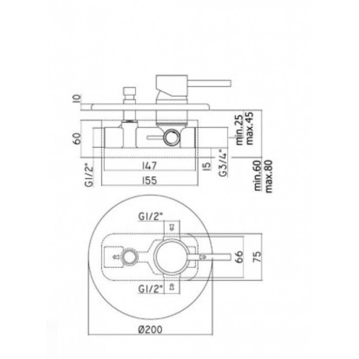 Paffoni Stick Zestaw prysznicowy podtynkowy Chrom