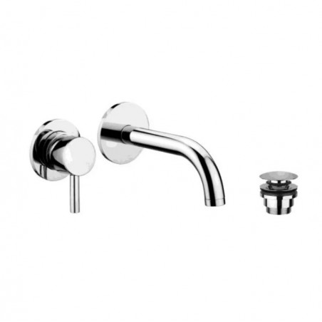 Paffoni Stick Bateria umywalkowa podtynkowa L-175mm z korkiem click clack Chrom