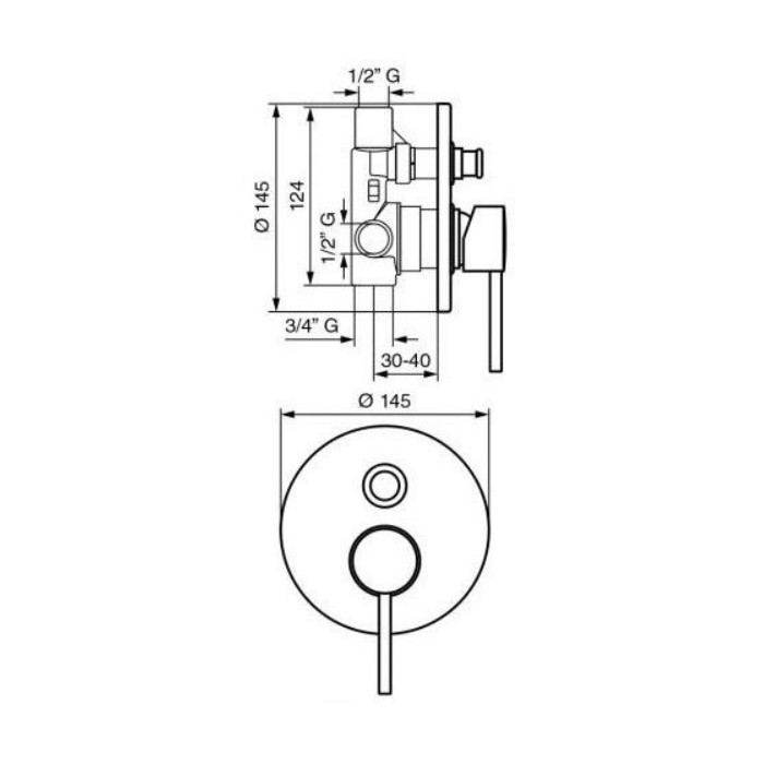 Paffoni Piper Zestaw wannowo-prysznicowy...