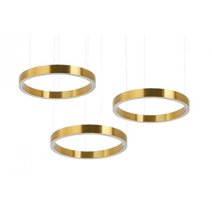 Lampa wisząca RING 40 + 40 + 40 złota na jednej podsufitce