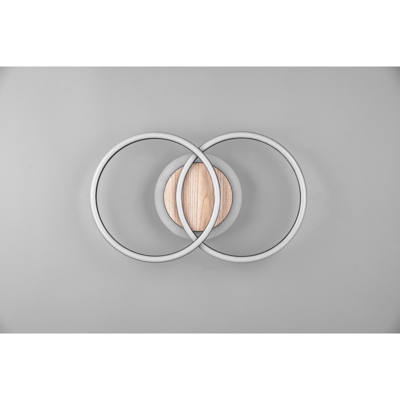 RL Lampa natynkowa LED GIRO R62783635 drewno jasne i ciemne, biały