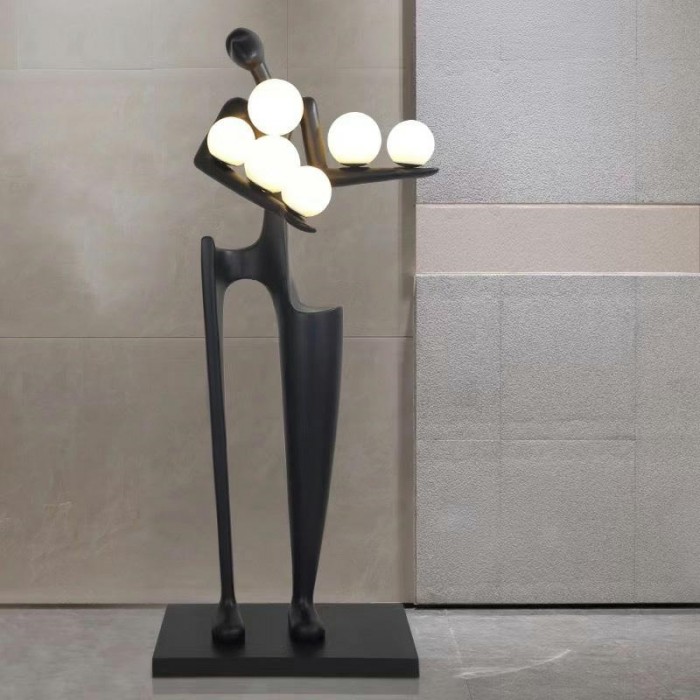 MOOSEE lampa podłogowa HUMAN DREAMER czarna