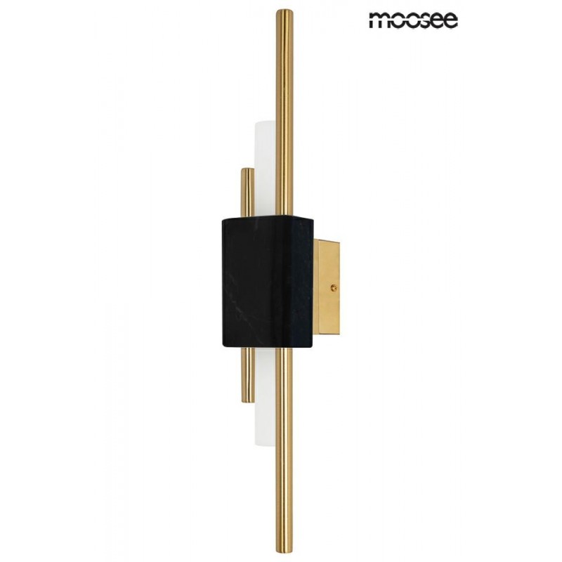 MOOSEE lampa ścienna EVANS czarna / złota