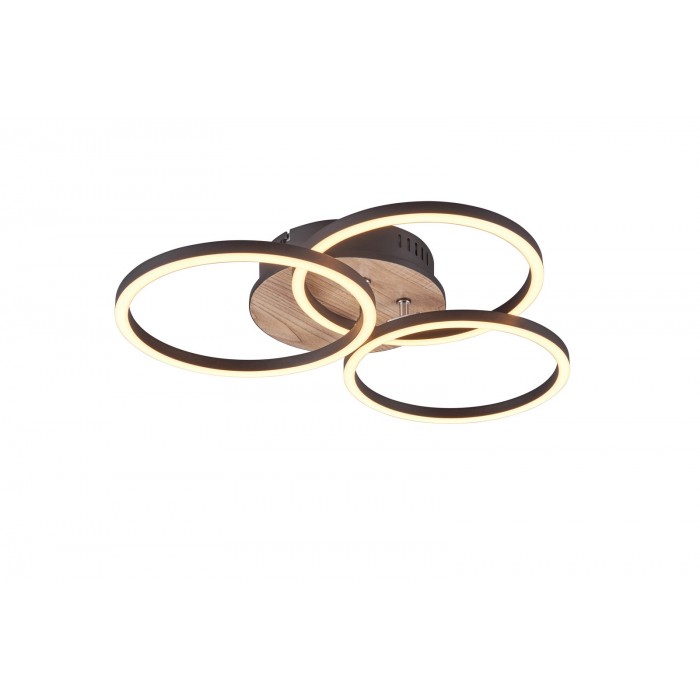 RL Lampa natynkowa LED CIRCLE R62823135 drewno...