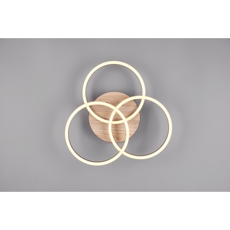 RL Lampa natynkowa LED CIRCLE R62823135 drewno jasne i ciemne
