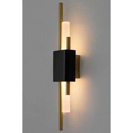 MOOSEE lampa ścienna EVANS czarna / złota