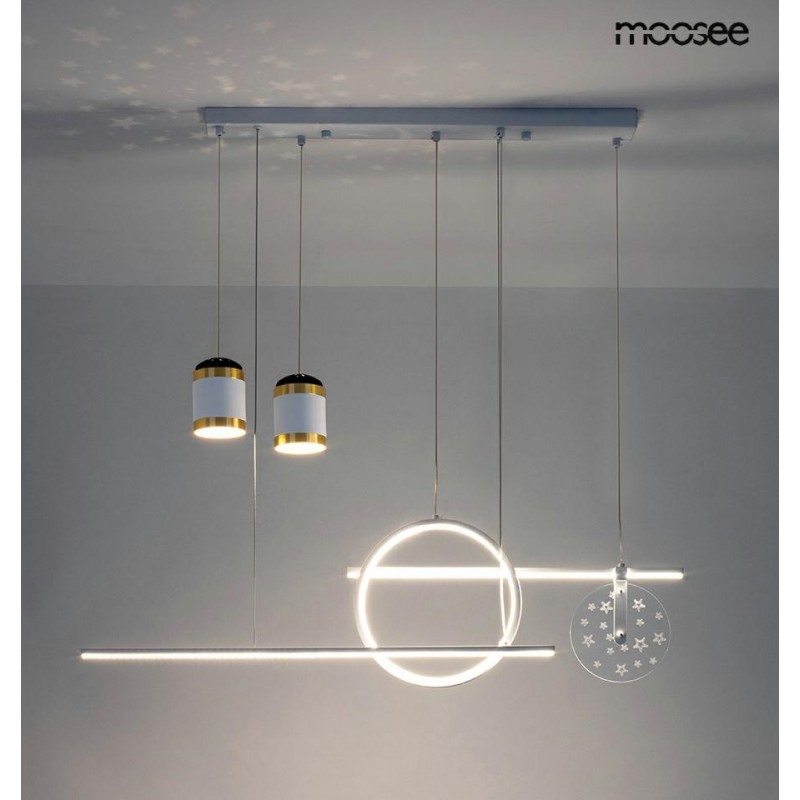 MOOSEE lampa wisząca STARS biała