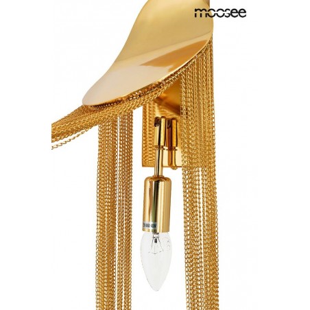 MOOSEE lampa ścienna LAMBADA złota