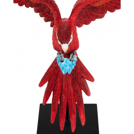KARE dekoracja PAPUGA ROZŁOŻONE  SKRZYDŁA 52x61 cm czerwona / niebieska
