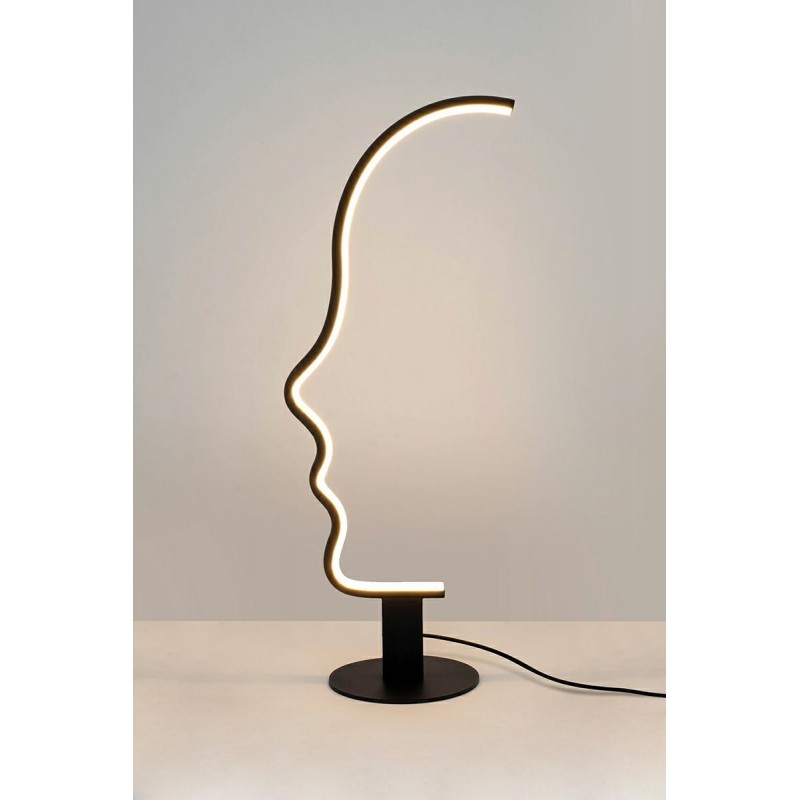 Lampa stołowa FACE TABLE czarna