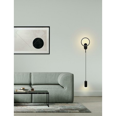 MOOSEE lampa ścienna COMO czarna