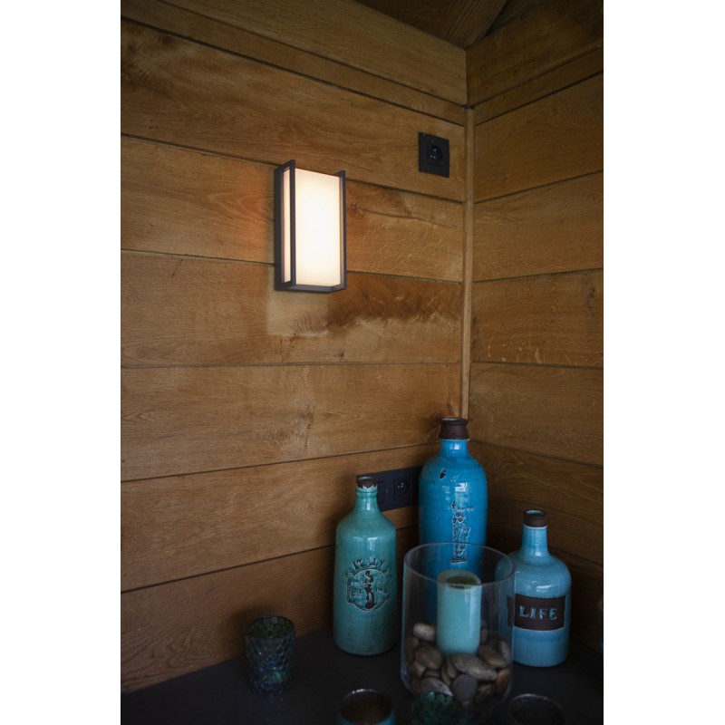 Lutec Lampa zewnętrzna ścienna QUBO 5193004118 antracyt