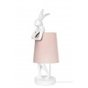 KARE lampa stołowa RABBIT biała / różowa